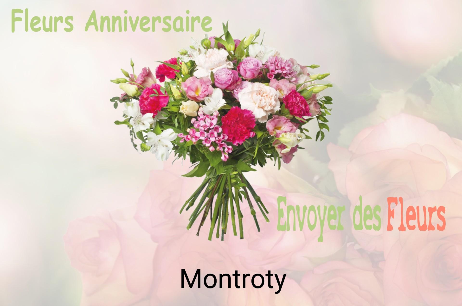 Bouquet de fleurs d’anniversaire livré à Montroty